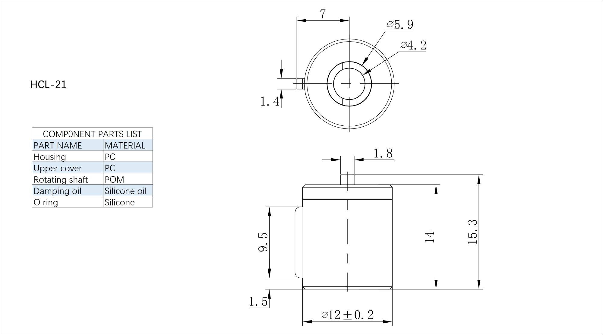 Axial Dampers HCL-21